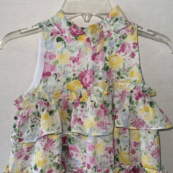 Janie and Jack Girls 6T Multi-Floral Tier Dress - Picture 2 of 9